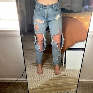 distressed brandy melville jeans